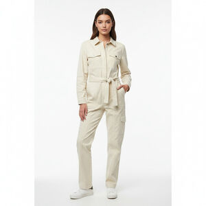 Banana Republic NWT Utility Jumpsuit Small Belted Cotton Stretch